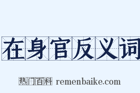 在身官反义词是什么意思的图片